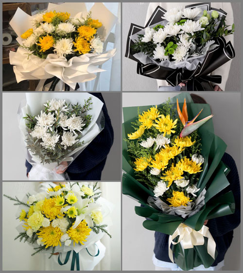 贵州毕节市黔西县莲城街道金凤社区白事花束代送